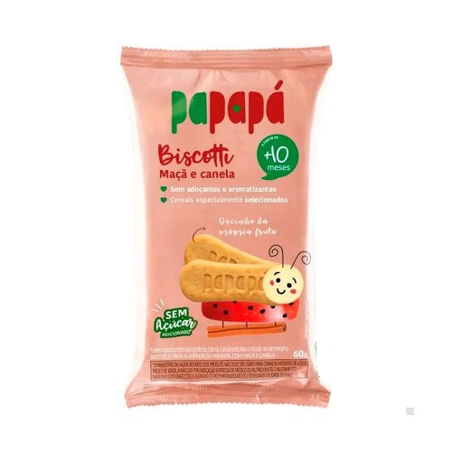 Biscoito Infantil Papapá Maçã e Canela 60g