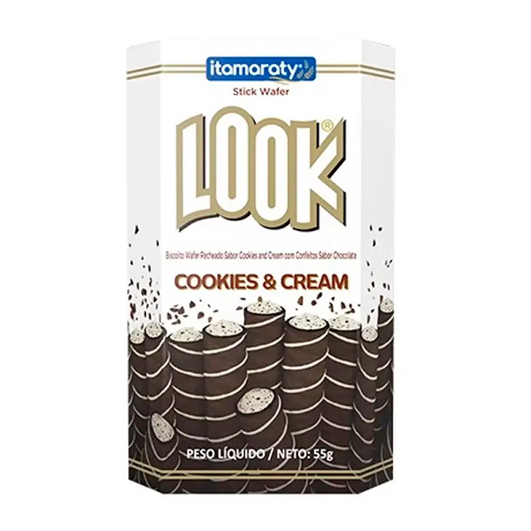 Biscoito Itamaraty Look Cookies e Cream 55g