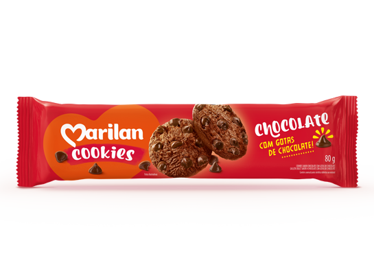 Biscoito Marilan Cookies Chocolate com Gotas de Chocolate 80g
