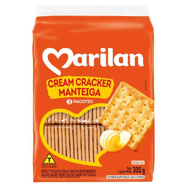 Biscoito Marilan Cream Cracker Manteiga 300g