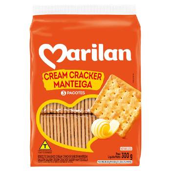 Biscoito Marilan Cream Cracker Manteiga 300g