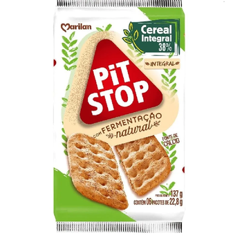 Biscoito Marilan Pit Stop com Fermentação Natural 38% Integral 137g