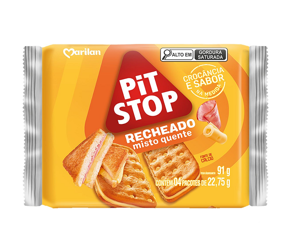 Biscoito Marilan Pit Stop Recheado Misto Quente 91g