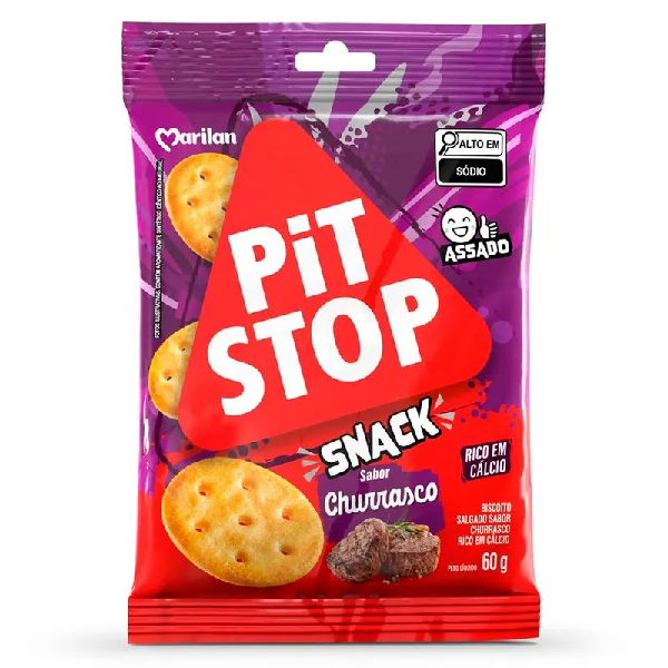 Biscoito Marilan Pit Stop Snack Churrasco 60g