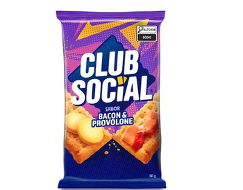 Biscoito Nabisco Club Social Bacon e Provolone 141g