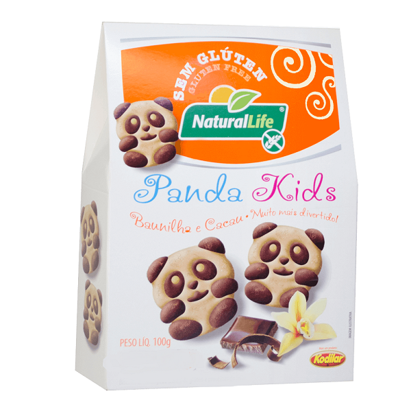 Biscoito Natural Life Baunilha e Cacau Panda sem Gluten 100g