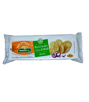 Biscoito Natural Life Rice Cracker sem Glúten Creme de Cebola 84g