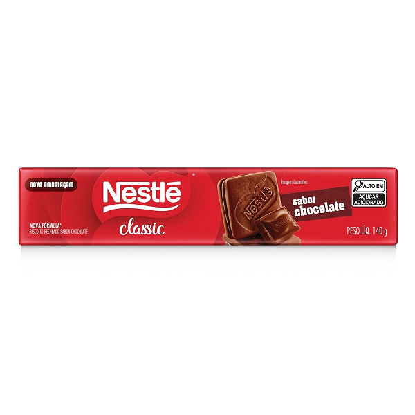 Biscoito Nestlé Classic Recheado Chocolate 140g