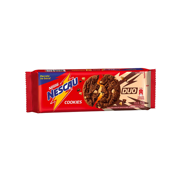 Biscoito Nestlé Cookie Nescau Duo 60g