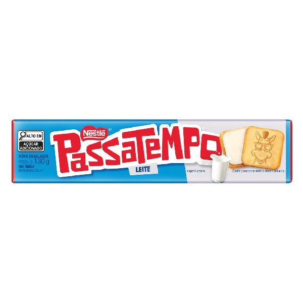Biscoito Nestlé Passatempo Recheado Leite 130g