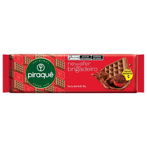 Biscoito Newafer Piraquê Brigadeiro 100g