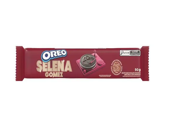 Biscoito Oreo Recheado Selena Gomez Chocolate com Canela 90g
