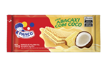 Biscoito Panco Wafer Abacaxi com Coco 112g