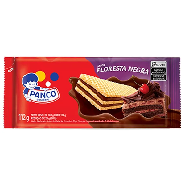 Biscoito Panco Wafer Floresta Negra 112g