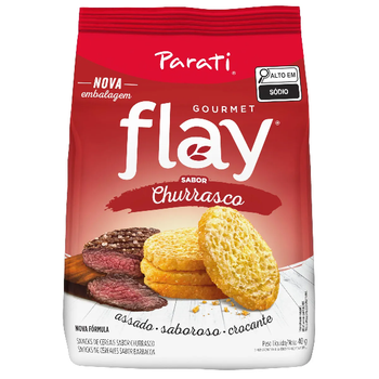Biscoito Parati Flay Gourmet Snacks Churrasco 40g
