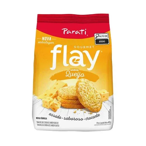 Biscoito Parati Flay Gourmet Snacks Queijo 40g