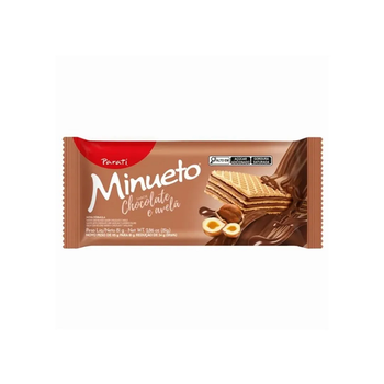 Biscoito Parati Wafer Minueto Chocolate com Avelã 81g