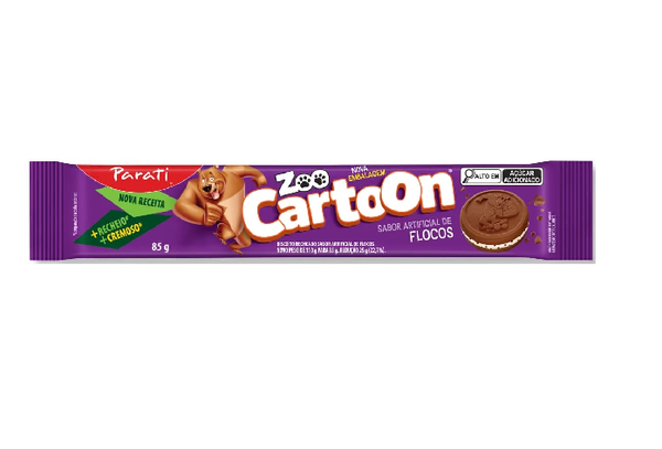 Biscoito Parati Zoo Cartoon Flocos 85g