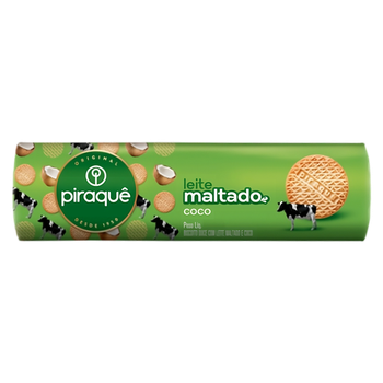 Biscoito Piraquê Leite Maltado Coco 132g