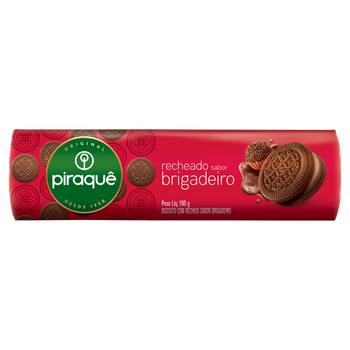 Biscoito Piraquê Recheado Brigadeiro 160g