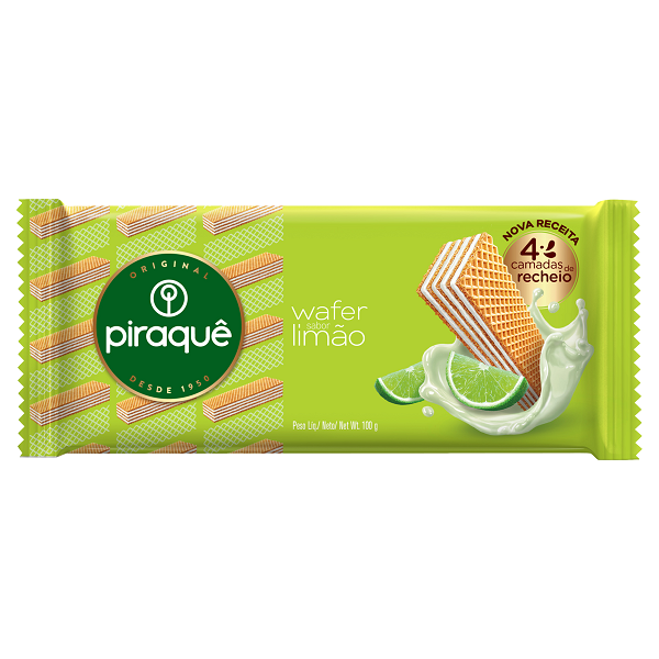 Biscoito Wafer Piraquê Limão 100g
