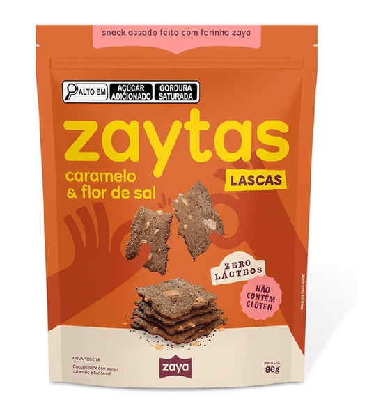 Biscoito Zaytas Caramelo e Flor de Sal Zero Lactose 80g