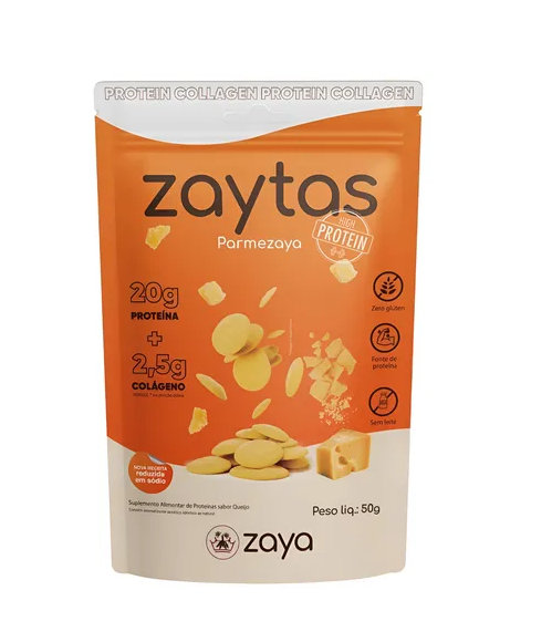 Biscoito Zaytas Parmezaya Proteico 50g