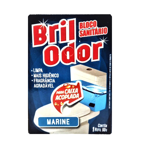 Bloco Sanitário Bril Odor Marine para Caixa Acoplada 50g