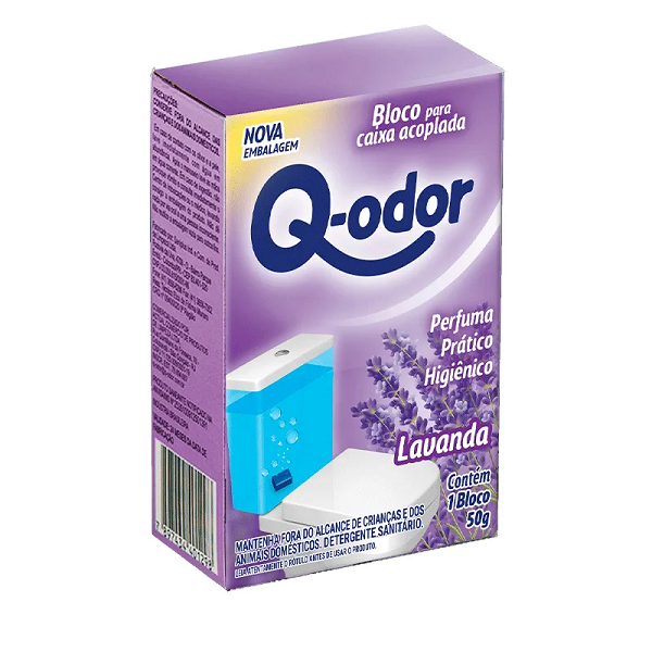 Bloco Sanitário Q.Odor para Caixa Acoplada Lavanda 50g