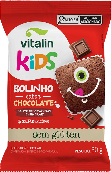 Bolinho Chocolate Vitalin Kids sem Glúten 30g