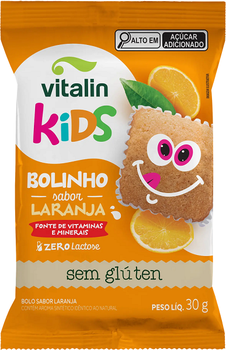 Bolinho Laranja Vitalin Kids sem Glúten 30g