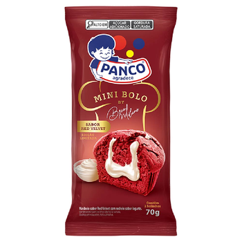 Bolinho Panco Mini Red Velvet 70g