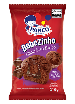 Bolo Panco Bebezinho Recheio Chocolate Suíço 210g