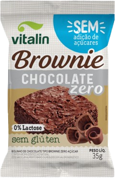 Brownie Vitalin Chocolate Zero sem Glúten 35g
