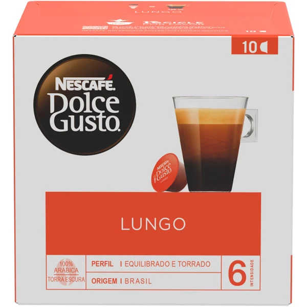 Cápsula Nescafé Dolce Gusto Lungo 70g