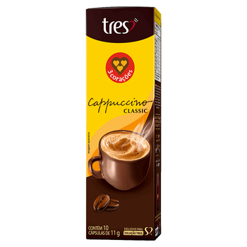Cápsula Três Corações Cappuccino Classic 110g