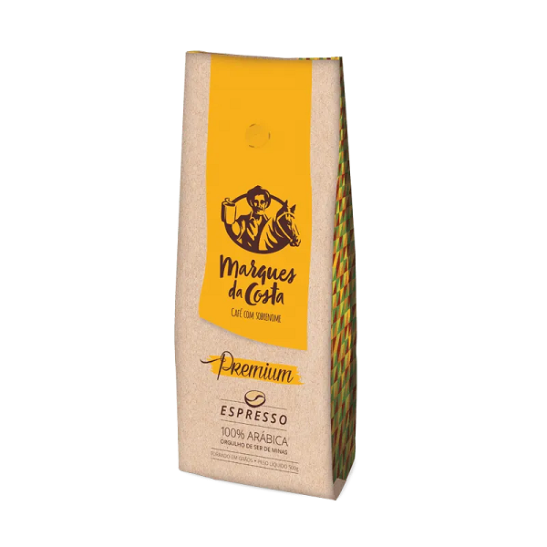 Café Marques da Costa Premium em Grãos Espresso 500g