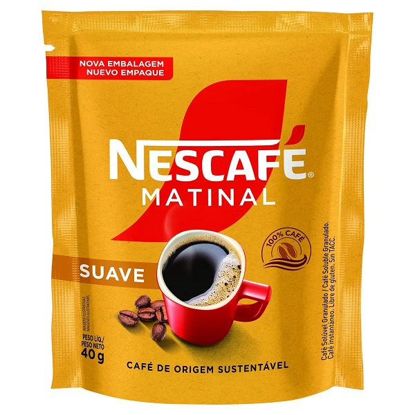 Café Nescafé Soluvel Matinal Suave 40g
