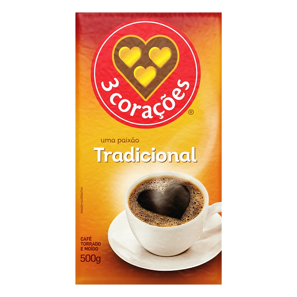 Café Três Corações Tradicional a Vácuo 500g
