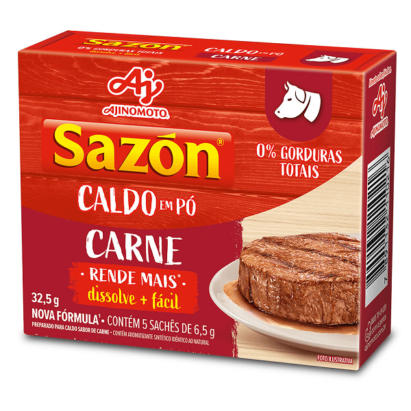 Caldo Ajinomoto Sazón Carne 32,5g