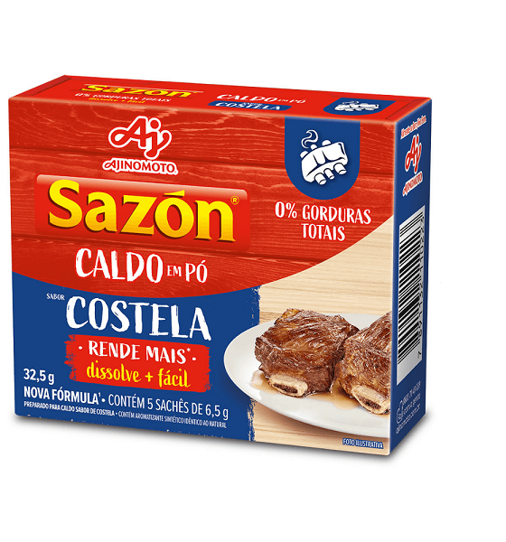 Caldo Ajinomoto Sazón Costela 32,5g