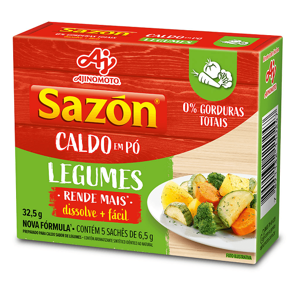 Caldo Ajinomoto Sazón Legumes 32,5g