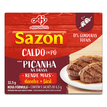 Caldo Ajinomoto Sazón Picanha 32,5g