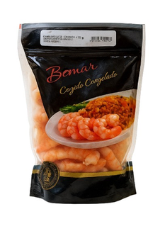 Camarão Bomar Cinza Inteiro Congelado 120/150 400g