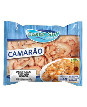 Camarão Costa Sul Inteiro 40/60 400g