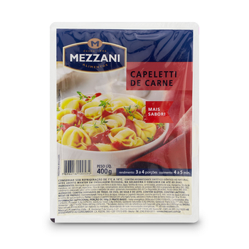 Massa Fresca Capeletti  Mezzani de Carne 400g