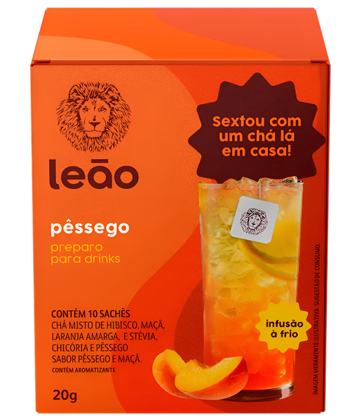 Chá Leão Preparo para Drinks Pêssego 20g