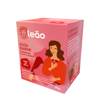 Chá Mate Leão Ciclo Suave Framboesa Cravo e Canela 20g