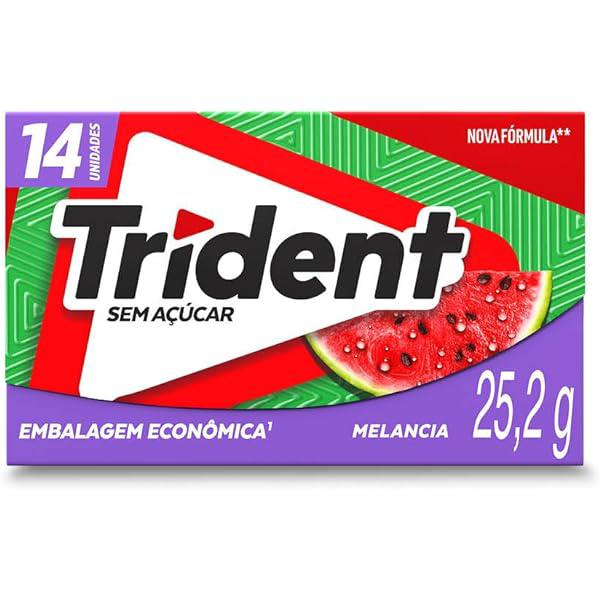 Chiclete Trident sem Açúcar Melancia 25,2g