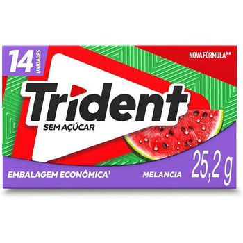 Chiclete Trident sem Açúcar Melancia 25,2g